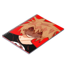 Edgy Anime Boy Grunge Aesthetic Spiral Notebook Anteckningsbok