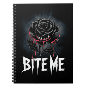 Edgy "Bita mig" gotisk Ro-design Anteckningsbok