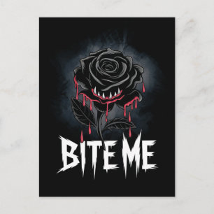 Edgy "Bita mig" gotisk Ro-design Vykort