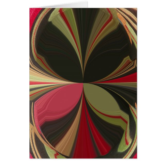Edgy Earth Kaleidoscope Art Customize Product Hälsningskort (Framsidan)
