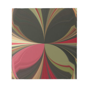Edgy Earth Kaleidoscope Art-utskrift Anteckningsblock