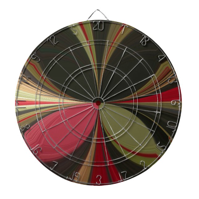 Edgy Earth Kaleidoscope Art-utskrift Darttavla (Framsidan)