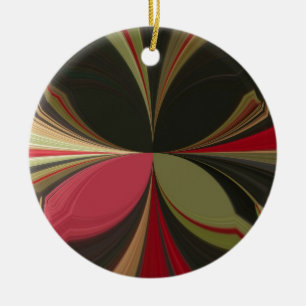 Edgy Earth Kaleidoscope Art-utskrift Julgransprydnad Keramik