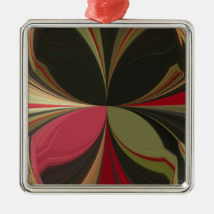 Edgy Earth Kaleidoscope Art-utskrift Julgransprydnad Metall