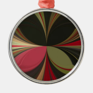 Edgy Earth Kaleidoscope Art-utskrift Julgransprydnad Metall