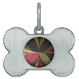 Edgy Earth Kaleidoscope Art-utskrift Namnbricka Husdjur