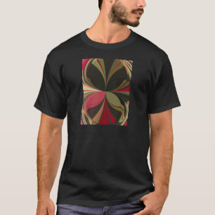 Edgy Earth Kaleidoscope Art-utskrift T-shirt