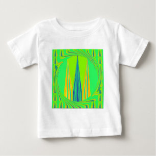 Edgy Geometrisk Neon Mönster Art-design T-shirt