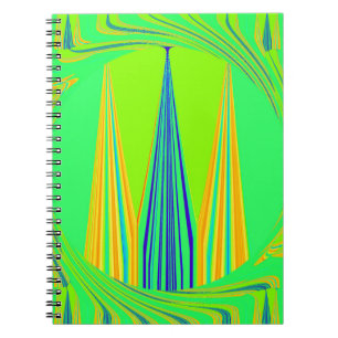 Edgy geometrisk nyondesign anteckningsbok