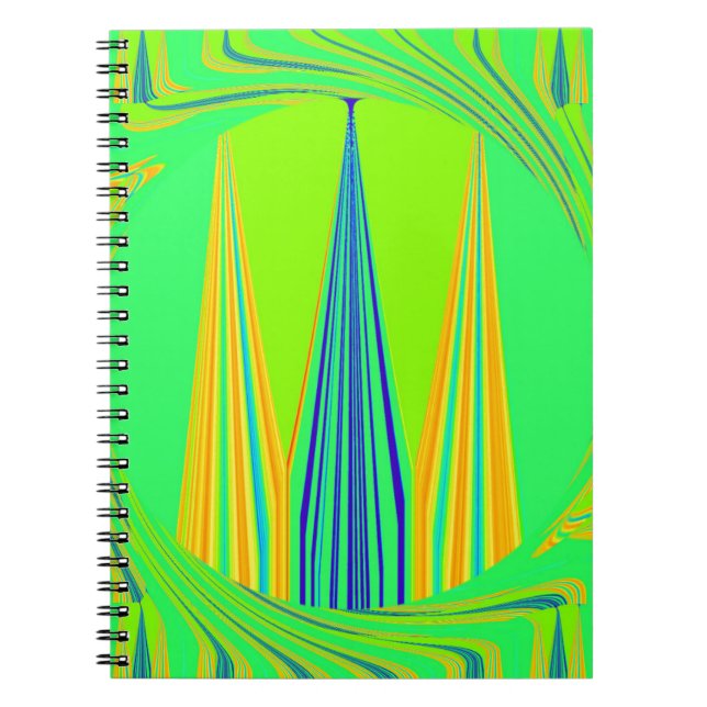 Edgy geometrisk nyondesign anteckningsbok (Framsidan)