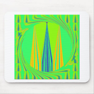 Edgy geometrisk nyondesign musmatta