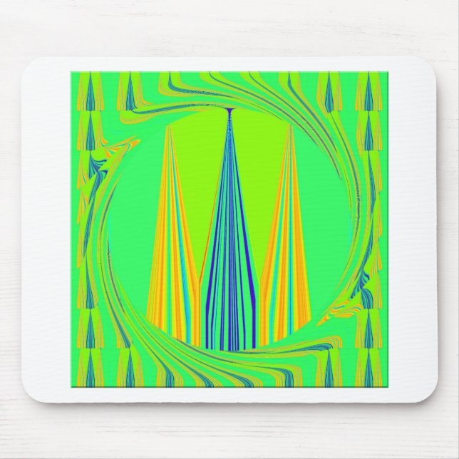 Edgy geometrisk nyondesign musmatta (Framsidan)