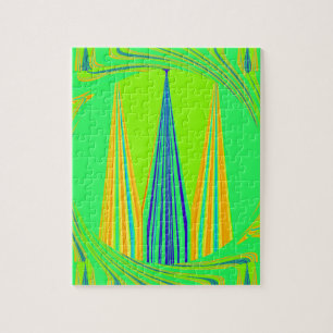 Edgy geometrisk nyondesign pussel