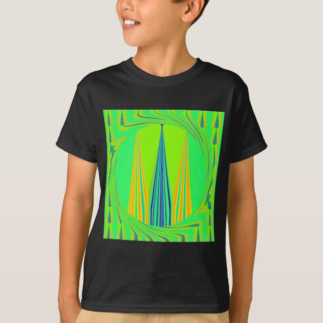 Edgy geometrisk nyondesign tröja (Framsida)