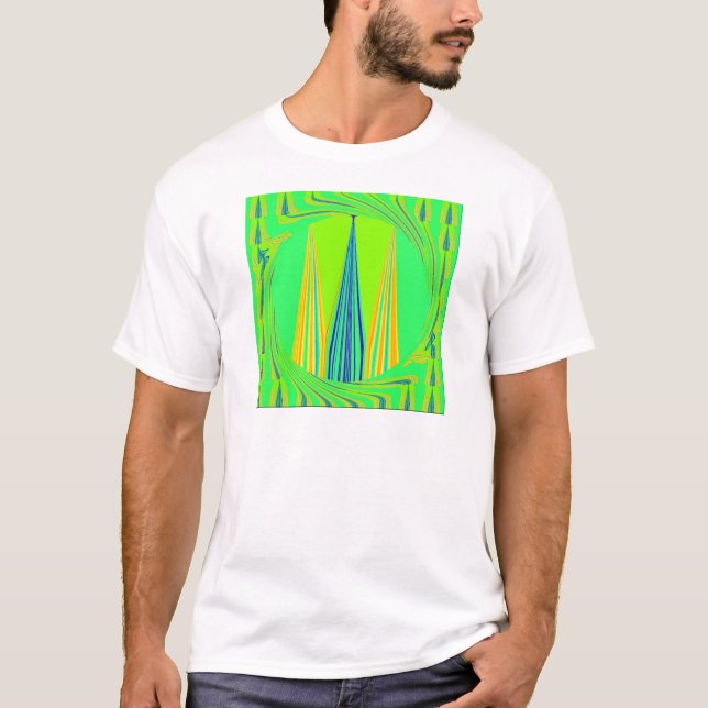 Edgy geometrisk nyondesign tröja (Framsida)
