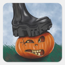 Edgy Halloween Balenciaga stövel som krossar pumpa