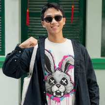 Edgy Horror Bunny T-Shirt - Urban Streetwear