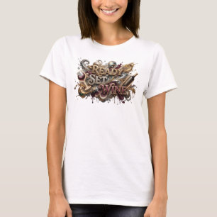 Edgy Rosa FÄRDIGT VINSTällning Anpassad T-Shirt