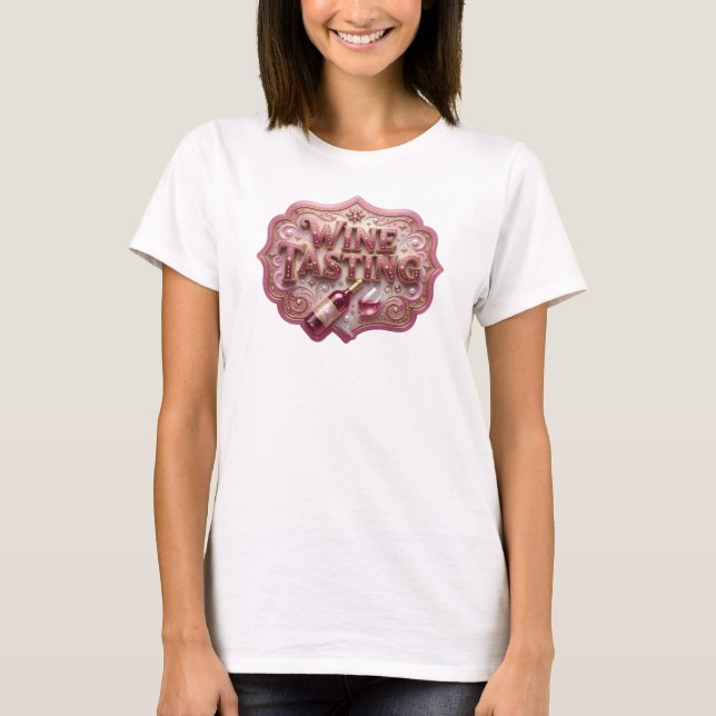 Edgy Rosa VINPROVNING T-shirt (Framsida)