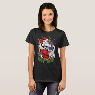 Edgy Santa Unicorn T Shirt