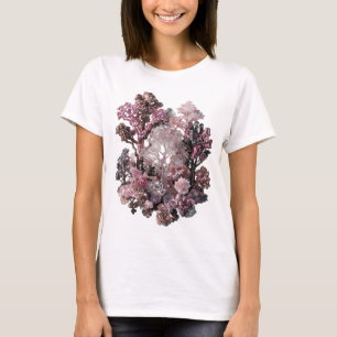 Edgy Silver ABSTRAKT KONST Konstnärligt motiv T Shirt
