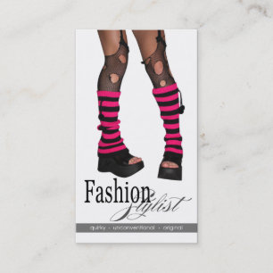 Edgy skraj fuschia för design för modestylistdr visitkort