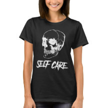 Edgy skullsjälvvård T-Shirt