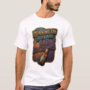 Edgy SPRINTER PÅ ÖL OCH DÅLIGA BESLUT T Shirt