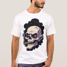 Edgy Vampire Skull T Shirt