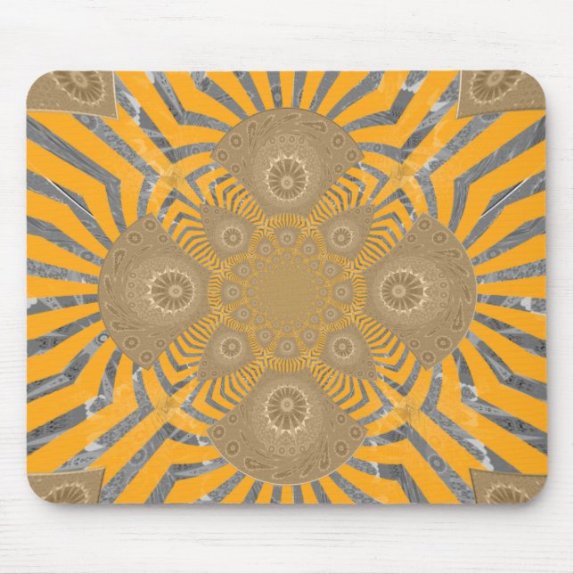 Edgy Zebra Elegance: A Golden Gult Print Musmatta (Framsidan)