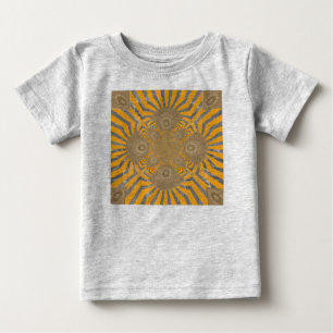 Edgy Zebra Elegance: A Golden Gult Print Tröja