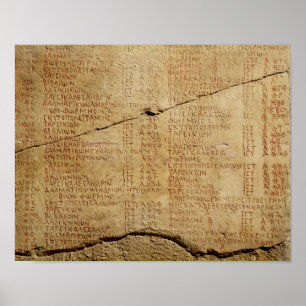 Edict av kejsaren Diocletian Poster