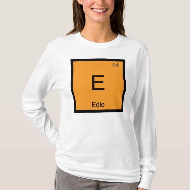 Edie Namn Kemi Element Periodiska Systemet Tee (Framsida)