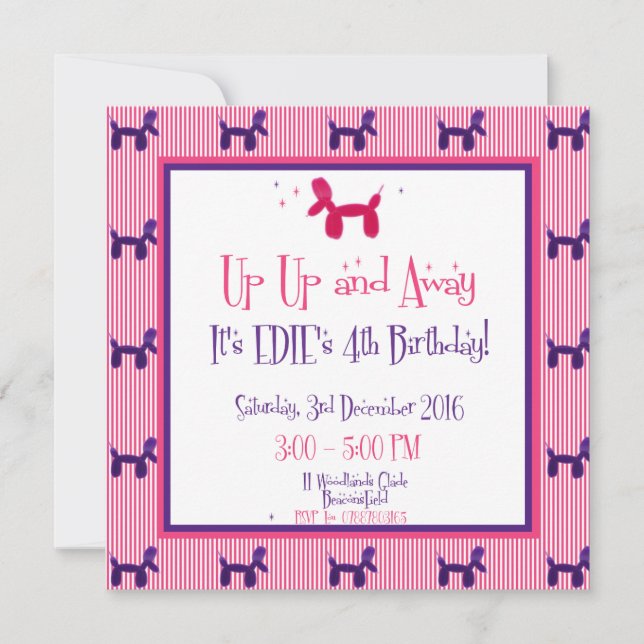 Edie's 4e födelsedagen kort (Framsida)