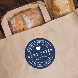 EDIGERBAR Färg-feta, hembakade med Kärlek-hjärta Runt Klistermärke