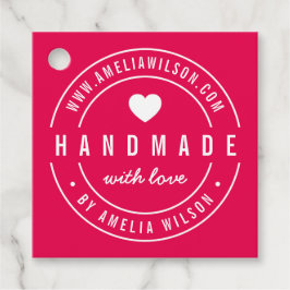 EDIGERBAR Färg-Fetsladd tillverkad med Kärlek-Märk Gåvor Etiketter