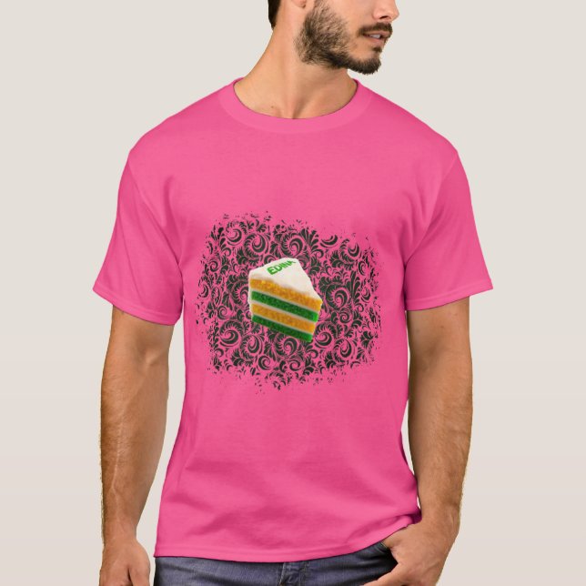 Edina Cake Eater T Shirt (Framsida)