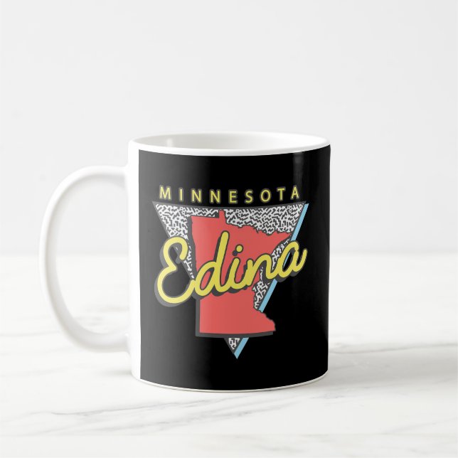 Edina Minnesota Triangle Mn City Kaffemugg (Vänster)
