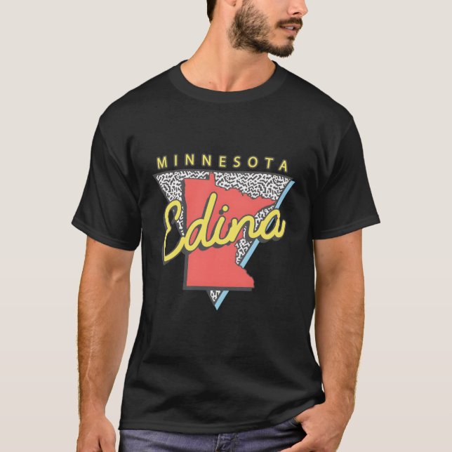 Edina Minnesota Triangle Mn City T Shirt (Framsida)