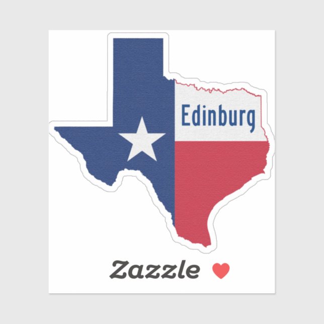 Edinburg Texas Flagga Klistermärken (Ark)