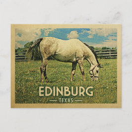Edinburg Texas Horse Farm - Vintage resor Vykort