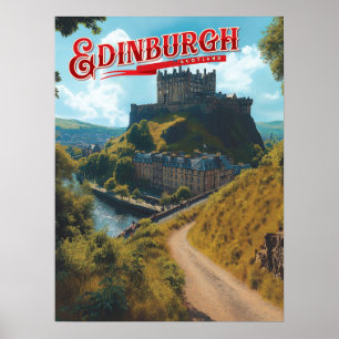 Edinburgh: A Misty Scottish Romantik Poster