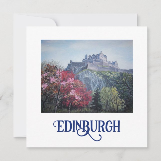 Edinburgh Castle bra art card av Pola.B.Alex Julkort (Framsida)