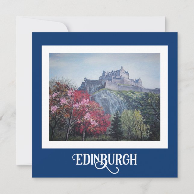 Edinburgh Castle bra art card av Pola.B.Alex Julkort (Framsida)