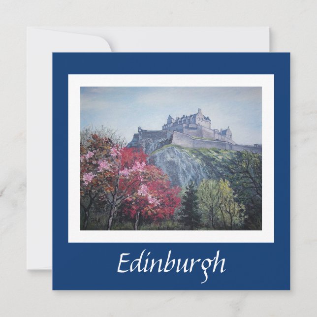 Edinburgh Castle bra art card av Pola.B.Alex Julkort (Framsida)