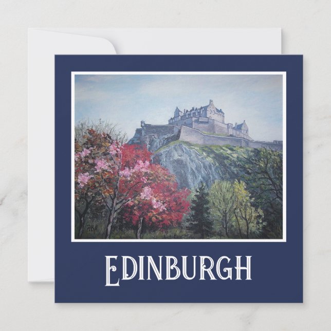 Edinburgh Castle bra art card av Pola.B.Alex Julkort (Framsida)