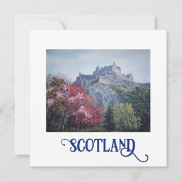 Edinburgh Castle bra art card av Pola.B.Alex Julkort