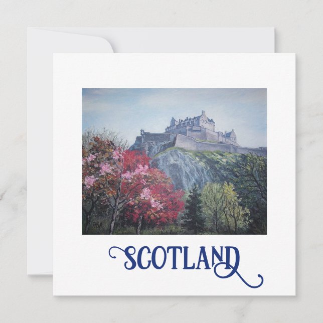 Edinburgh Castle bra art card av Pola.B.Alex Julkort (Framsida)
