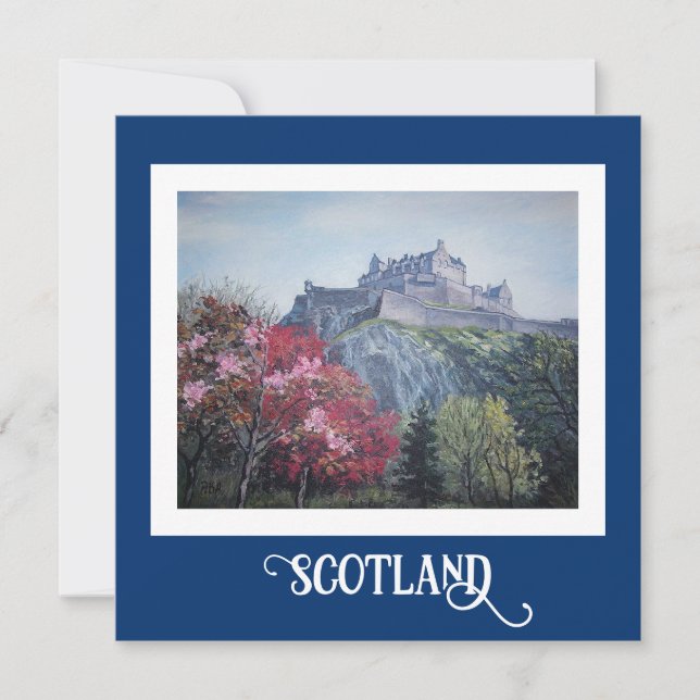 Edinburgh Castle bra art card av Pola.B.Alex Julkort (Framsida)