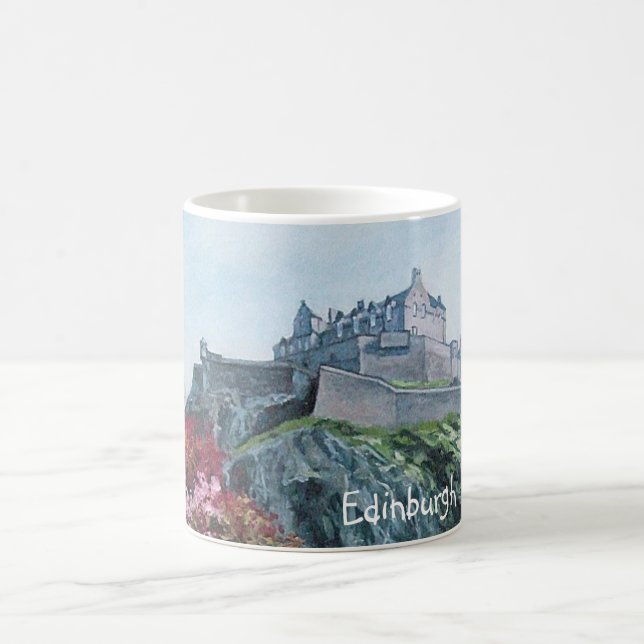 Edinburgh Castle bra art Pola.B.Alex oljemålning Kaffemugg (Center)